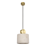 Подвесной светильник с круглым мраморным плафоном Marble square варинант исполнения - 1 | Loft Concept в Твери