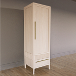 Узкий Шкаф Primo с 2 выдвижными ящиками Светлый дуб варинант исполнения - 3 | Loft Concept в Твери