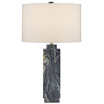 Настольная лампа с корпусом из серого мрамора Breathtaking View варинант исполнения - 3 | Loft Concept в Твери