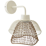 Бра с сетчатым металлическим абажуром Beige Gold Mesh Lampshade варинант исполнения - 1 | Loft Concept в Твери