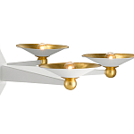 Люстра круглая с бело-золотыми плафонами Light Source варинант исполнения - 1 | Loft Concept в Твери