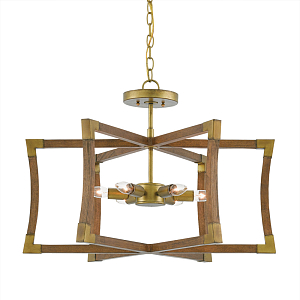 Подвесной светильник в форме фонаря коричневый Brown Eco Lantern