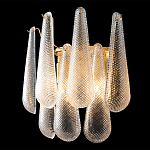 Бра с подвесками из рифленного стекла в форме капель Textured Glass варинант исполнения - 1 | Loft Concept в Твери