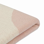 Плед из хлопка бежевого цвета с абстрактным принтом Elysian Flow Peach варинант исполнения - 4 | Loft Concept в Твери