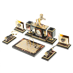 Настольный письменный набор из яшмы и долерита с декором в виде коня Manager Organizer варинант исполнения - 3 | Loft Concept в Твери