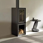 Дизайнерский журнальный столик чёрный с круглой столешницей Arycy варинант исполнения - 7 | Loft Concept в Твери