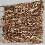 Большая Абстрактное Панно из веток и нитей Dryad Wall Art варинант исполнения - 1 | Loft Concept в Твери