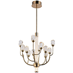 Люстра с декором в виде кристаллов из хрусталя Kenneth Crystal Stone Chandelier 12 варинант исполнения - 2 | Loft Concept в Твери