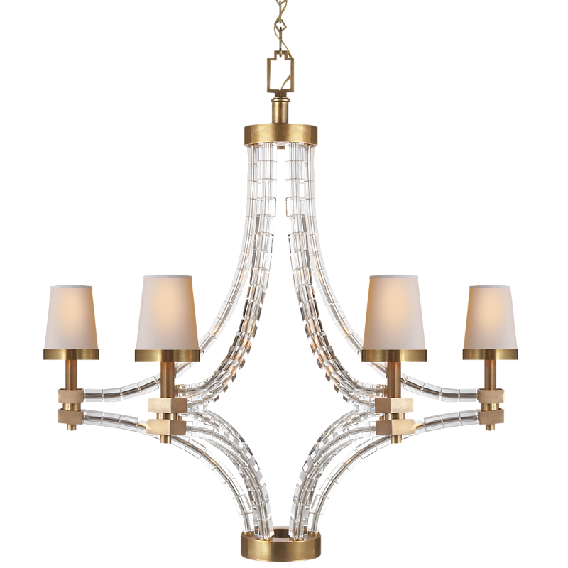 Люстра Crystal Cube Large Chandelier Латунь Прозрачный Люстра Crystal Cube Large Chandelier Латунь Прозрачный в Твери | Loft Concept