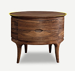 Прикроватный столик из дерева с 2-мя ящиками Moon Walnut Furniture варинант исполнения - 6 | Loft Concept в Твери