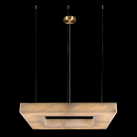 Люстра с квадратным каменным плафоном Calcite Square Light варинант исполнения - 1 | Loft Concept в Твери