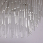 Люстра круглая с прозрачными стеклянными трубками Nembus варинант исполнения - 6 | Loft Concept в Твери