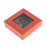 Зеркало карманное двухстороннее круглое из натурального камня Серафинит в подарочной упаковке Silver Stone Mirrors варинант исполнения - 4 | Loft Concept в Твери