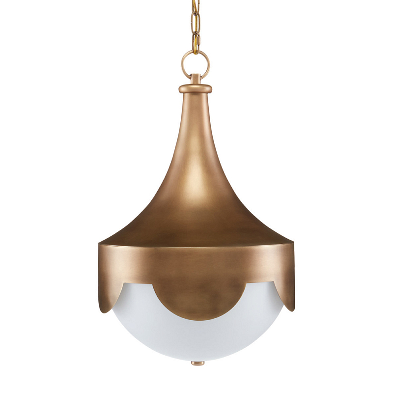 Подвесной светильник светодиодный с каркасом в форме купола Lantern under the Dome Золотой Белый Подвесной светильник светодиодный с каркасом в форме купола Lantern under the Dome Золотой Белый в Твери | Loft Concept