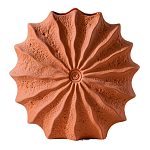 Ваза керамическая в виде круглой терракотовой морской раковины Galapagos варинант исполнения - 1 | Loft Concept в Твери