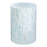 Столик с инкрустацией с перламутровым узором Dominic Blue варинант исполнения - 1 | Loft Concept в Твери