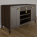 Комод-буфет Elsa Dreams Walnut с открытыми полками   варинант исполнения - 6 | Loft Concept в Твери