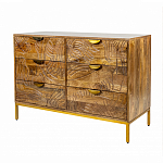 Комод с выдвижными ящиками и фактурным фасадом Termite варинант исполнения - 3 | Loft Concept в Твери