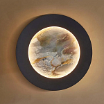 Бра в форме диска черного цвета Borders of Black варинант исполнения - 4 | Loft Concept в Твери