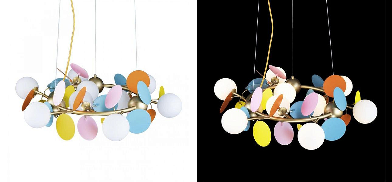 Люстра MATISSE Chandelier circle multicolor диаметр 70 Люстра MATISSE Chandelier circle multicolor диаметр 70 - Loft-Concept в Твери