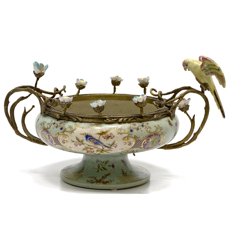 Чаша Bowl Forget-me-not Голубой пастельный Бронза Чаша Bowl Forget-me-not Голубой пастельный Бронза в Твери | Loft Concept