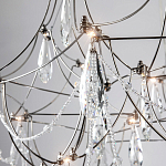 Люстра с каркасом из тонких металлических нитей и хрустальными подвесками Crystal Metal Threads Chandelier 60 варинант исполнения - 2 | Loft Concept в Твери