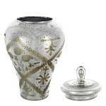 Ваза из стекла с крышкой и декоративными узорами Chinoiserie Ceramics варинант исполнения - 1 | Loft Concept в Твери