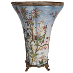 Фарфоровая ваза с изображением попугаев Eden Garden варинант исполнения - 2 | Loft Concept в Твери