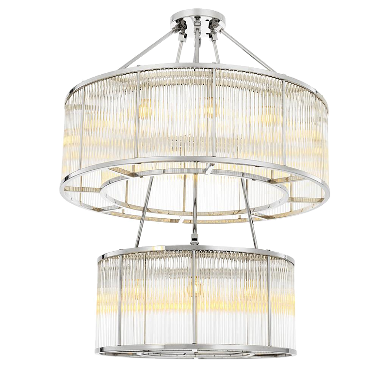 Люстра Chandelier Bernardi Nickel Никель Прозрачный в Твери | Loft Concept 