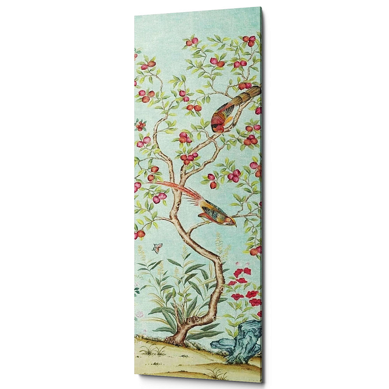 Постер Blue Chinoiserie 2 Голубой пастельный Постер Blue Chinoiserie 2 Голубой пастельный в Твери | Loft Concept