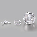 Настольная лампа с прозрачным шарообразным плафоном на цилиндрической подставке Crystal Globule варинант исполнения - 7 | Loft Concept в Твери