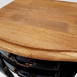 Тумба прикроватная из массива березы с 2-мя ящиками в стиле прованс Vintage варинант исполнения - 6 | Loft Concept в Твери