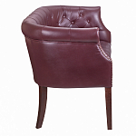 Диван из натуральной кожи на 4-х деревянных ножках из массива бука Chloe Leather Seating vine варинант исполнения - 2 | Loft Concept в Твери