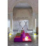 Дизайнерский кофейный стол на круглых ножках Poltronova T02 Pink Coffee Table варинант исполнения - 10 | Loft Concept в Твери