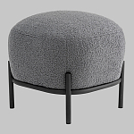 Пуф Стоун букле Fluffy темно-серый варинант исполнения - 1 | Loft Concept в Твери