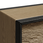 Комод 8 ящиков с подсветкой на рельефном фасаде Warm Industrial варинант исполнения - 8 | Loft Concept в Твери