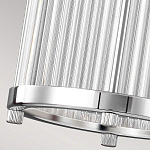 Подвесной светильник цвета хром с рифленым стеклянным цилиндрическим плафоном в современном стиле Feiss варинант исполнения - 6 | Loft Concept в Твери