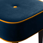 Квадратный мягкий пуф на черных ножках Winton Pouf Square варинант исполнения - 4 | Loft Concept в Твери