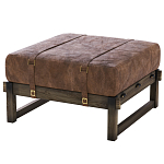 Пуф Duncan винтажная коричневая кожа  варинант исполнения - 2 | Loft Concept в Твери