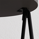 Стол приставной с 2-мя круглыми столешницами цвета антрацит ESSEL SIDE TABLE ANTHRACITE варинант исполнения - 1 | Loft Concept в Твери