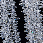 Люстра многоярусная с каркасом из металла и прозрачными подвесками FAIRYTREE Light варинант исполнения - 7 | Loft Concept в Твери