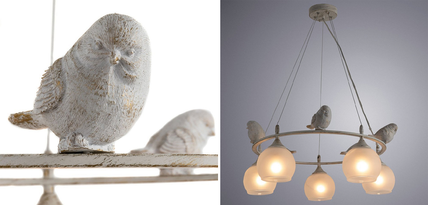 Люстра Provence Bird Chandelier white Люстра Provence Bird Chandelier white - Loft-Concept в Твери
