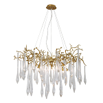 Люстра подвесная с прозрачными подвесками в форме капель Droplet Chandelier варинант исполнения - 3 | Loft Concept в Твери