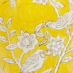 Настольная лампа желтая с изображением белых птиц Flight Among Acacia варинант исполнения - 6 | Loft Concept в Твери