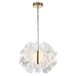 Люстра с крупными рельефным декором в виде лепестков 60 см Ethereal Bloom варинант исполнения - 3 | Loft Concept в Твери
