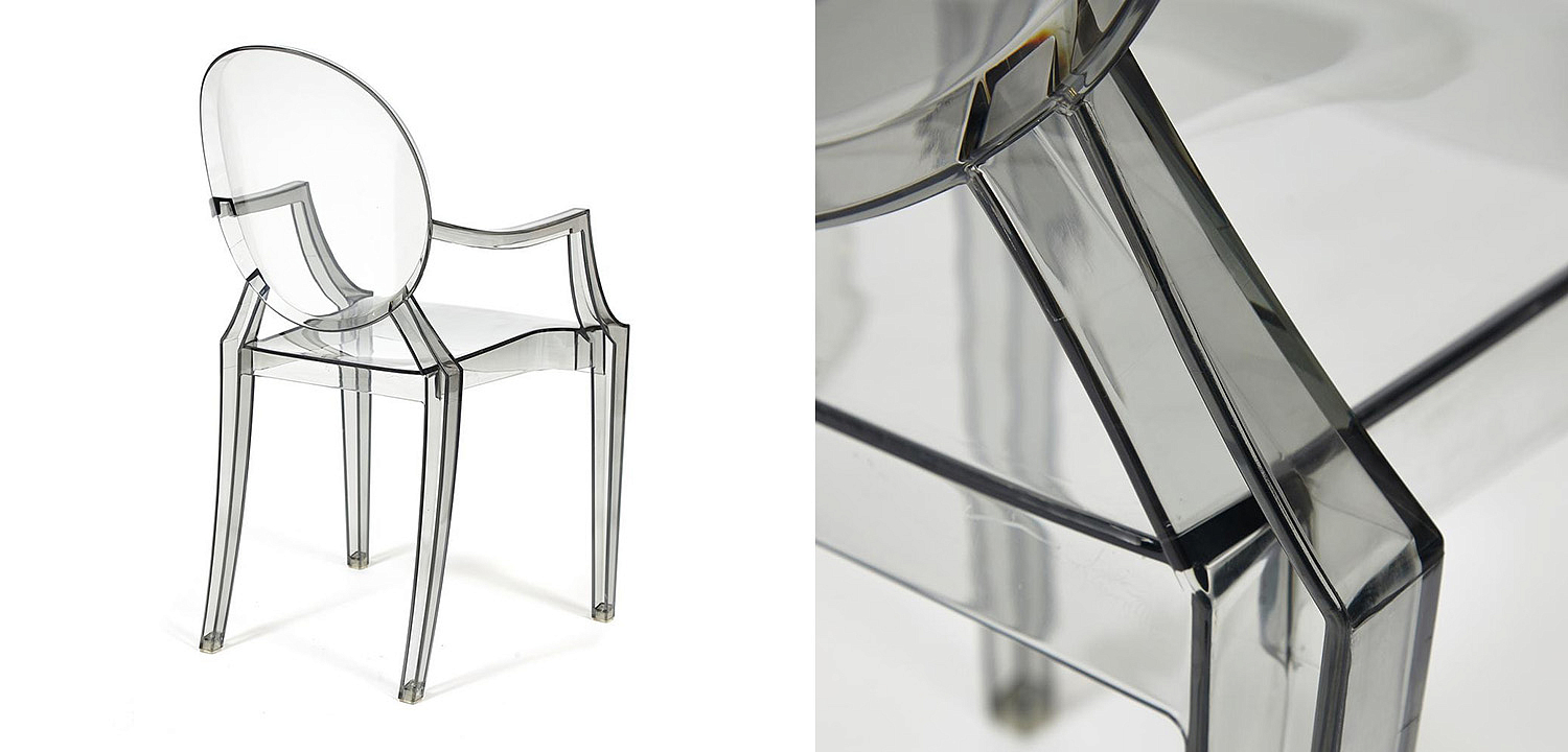 Стул Transparent Chair серый Стул Transparent Chair серый - Loft-Concept в Твери