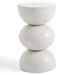 Приставной столик белого цвета Bead варинант исполнения - 1 | Loft Concept в Твери