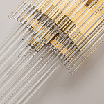 Бра с золотистым основанием и прозрачными трубками Nembus варинант исполнения - 3 | Loft Concept в Твери