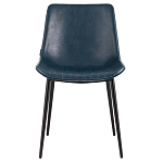 Стул с обивкой из экокожи темно-синего цвета RHOMBUSES UPHOLSTERY варинант исполнения - 2 | Loft Concept в Твери