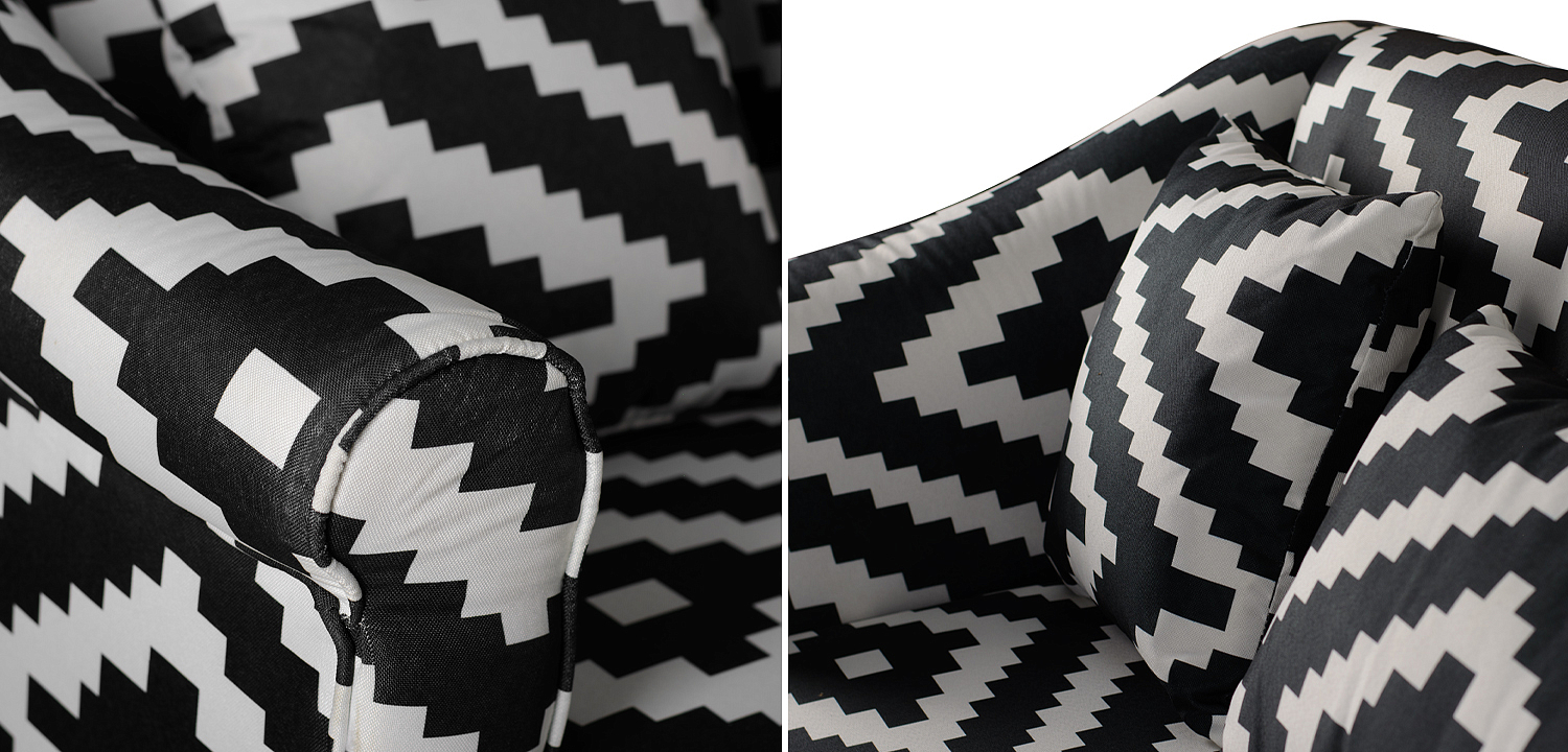 Диван KELIM Ornament black and white sofa Диван KELIM Ornament black and white sofa - Loft-Concept в Твери